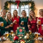 Sådan kombinerer du øl-julekalenderen med julekjoler til julefrokosten